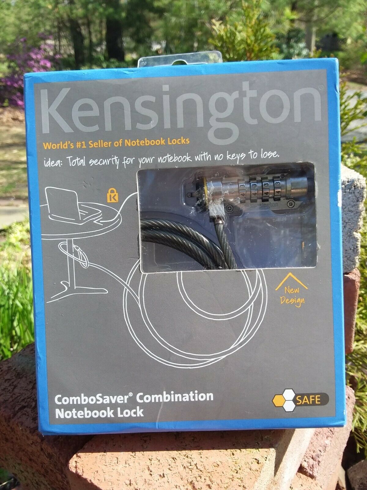 Lock Kensington Combosaver Combination Notebook 6' Long Steel Cable Easy To Set